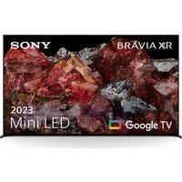 85" SONY BRAVIA XR-85X95LPU Smart 4K Ultra HD HDR Mini LED TV with Google TV & Assistant, Silver/Grey