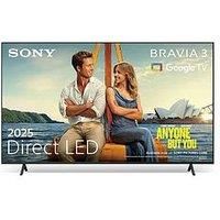 Sony BRAVIA 3 – Direct LED | X-Balanced Speaker | Dolby Vision/Atmos | IMAX Enhanced | Google TV (2025) | Google Cast | Apple AirPlay 2| Eco Dashboard 2 | Game Menu 2 – 65-inch