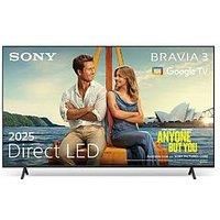 Sony BRAVIA 3 – Direct LED | X-Balanced Speaker | Dolby Vision/Atmos | IMAX Enhanced | Google TV (2025) | Google Cast | Apple AirPlay 2| Eco Dashboard 2 | Game Menu 2 – 55-inch