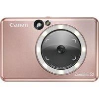 Canon Zoemini S2 (Rose Gold) - Slimline Instant Camera and Pocket Photo Printer, Ideal for Snapping Selfies with a Built in Mirror and Ring-Light