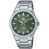 Casio Edifice Slim Analogue (40mm) Khaki Green Dial / Stainless
