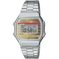 Casio Women/'s Digital Quarz Watch with Stainless Steel Strap A168WEHA-9AEF