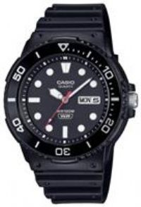 Casio Mens Black Strap Analogue Watch