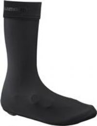 Shimano Clothing Unisex; Dual Rain Shoe Cover; Black; Size S (37-39)
