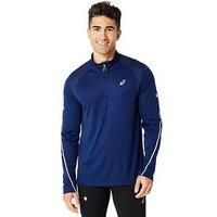 Asics Mens Running Road Lite-Show 1/2 Zip Top - Blue