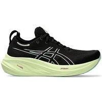 ASICS Women/'s Gel-Nimbus 26 Sneaker, Black/Cool Matcha, 3 UK