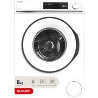 Sharp ES_NFB814BWNA Washing Machine - White - 8kg - 1400 rpm - Freestanding