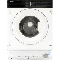 Sharp ES-NIH814BWA-EN 8Kg Washing Machine 1400 RPM A Rated White 1400 RPM