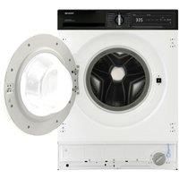 SHARP ES-NDIH814BWA1-EN Integrated 8 kg Washer Dryer - White, White