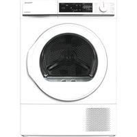 SHARP KD-NHA8S6GWE-EN 8 kg Heat Pump Tumble Dryer - White, White
