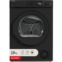 SHARP KD-NHA0S6GM1D-EN 10 kg Heat Pump Tumble Dryer - Matte Black, Black