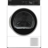 SHARP KD-NHA0S6GW1D-EN 10 kg Heat Pump Tumble Dryer - White, White