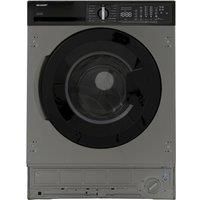 SHARP ES-SIL914BIA-EN Integrated 9 kg 1400 Spin Washing Machine - Inox, Silver/Grey