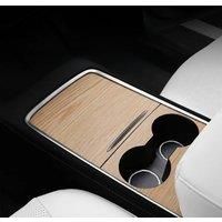 For tesla center sticker 2021-2023 model 3 Y Center console suede dark gray Console Panel fur material Center console sticker