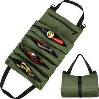 Portable Oxford Cloth Storage Bag Toolkit Multi-Purpose Roll Up Handbag Car Auto Motorcycle Canvas