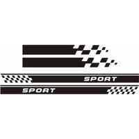 4Pcs Nissan Juke Nismo Sport Stripes Side Skirt & Hood Decal Kit for F15/F16 | Racing-Inspired Style, Easy Upgrade