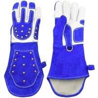 Anti-Bite Safety-Bite Gloves For Catch Dog,Cat,Reptile,Animal Ultra Long Leather Splicing Thick Pets
