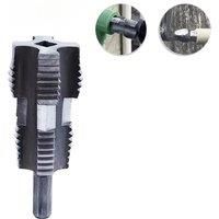 4/6Electric Drill Compatible Pvc Pipe Threader Kit Double Head Water Pipe Inner Hole Wire Opener