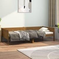 Day Bed Honey Brown Solid Wood Pine 90x190 cm