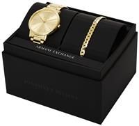 Armani Exchange Gold- Tone Stainless Steel Bracelet Watch