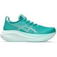 Asics Womens Running Gel-Nimbus 27 Trainers - Teal Green