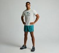 ASICS 2011C988-300 Fujitrail All Over Print 5IN Short Shorts Men/'s Rainy Lake Size S