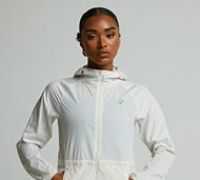 Asics Womens Road Packable Jacket - Beige - Size XL