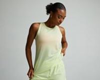 Asics Womens Nagino Run Adjustable Tank - Yellow - Size S