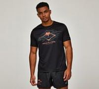 Asics Fujitrail Logo Short Sleeve T-Shirt - Black - Size L