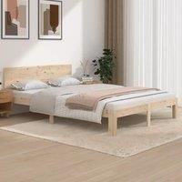 Bed Frame Solid Wood Pine 140x200 cm