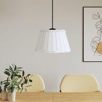 Ceiling Lamp Shade White £50x30 cm Wicker