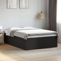 Bed Frame without Mattress Black 120x200 cm