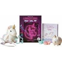 Unicorn Lover Gift Bundle: Neon Wall Art, Crafts, Slime & More