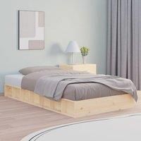 Bed Frame 75x190 cm Small Single Solid Wood
