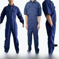 100% Cotton Overalls Working Jumpsuit Safety Clothing Coverall Leotard Repair Auto Welders Crew