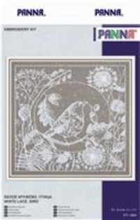 PANNA - Counted Cross Stitch Kit - Lace. White PT-1865-16 7.68 x 7.48