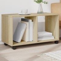 vidaXLRollingCabinetSonoma Oak 72x33x42.5 cm Engineered Wood