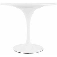 Fusion Living White Tulip Medium Table