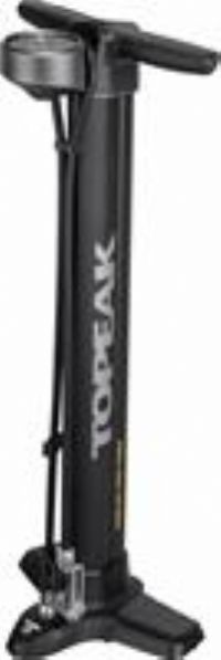 Topeak Joe Blow Twin Turbo High Volume Bicycle Floor Pump with Gauge, Black
