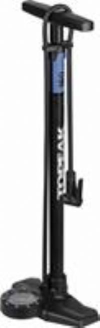Topeak Joe Blow Roadie EX Bicycle Floor Pump with Analogue Gauge, Black/Blue