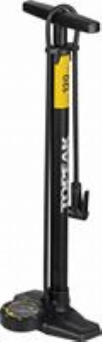 Topeak Joe Blow Sport EX Bicycle Floor Pump with Analogue Gauge, Black and Yellow