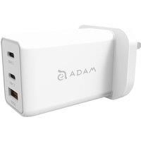 ADAM ELEMENTS OMNIA F6 USB Type-C & USB Charger - 2 m, White, White