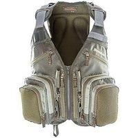 Snowbee Men Fly Fishing Vest Waistcoat - 2-Tone Sage Green, One Size
