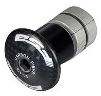 FSA Unisex/'s Pro 1.1/8 Carbon Cap Headset Compressor, Black, 1.1/8-Inch