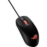 ASUS ROG Strix Impact III Gaming Mouse, Semi-Ambidextrous, Wired, Lightweight, 12000 DPI sensor, 5 programmable buttons, Replaceable switches, Paracord cable, FPS gaming mouse, Black