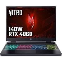 ACER Nitro 16 16" Gaming Laptop - AMD Ryzen 7, RTX 4060, 1 TB SSD, Black