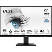 MSI PRO MP273A 27 Inch Full HD Office Monitor - 1920 x 1080 IPS Panel, 100 Hz, Eye-Friendly Screen, VESA Mountable, Built-in Speakers, Display Kit Support, Tilt-Adjustable - HDMI 1.4, DP 1.2a, D-Sub