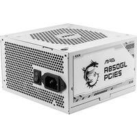 MSI 850W ATX Fully Modular Power Supply - MAG A850GL PCIE5 WHITE - (Active PFC/80 PLUS Gold)