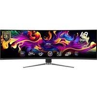 MSI MPG 491CQP QD-OLED 49 Inch DQHD Curved Gaming Monitor-5120x1440(32:9) Quantum Dot OLED Panel,144Hz/0.03ms,99.28% DCI-P3,£E£2,DisplayHDR True Black 400, KVM-DP 1.4a,HDMI 2.1,USB Type C(PD:90W)