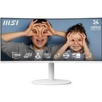MSI Modern MD342CQPW Wide Quad HD 34" LED Monitor - White, White